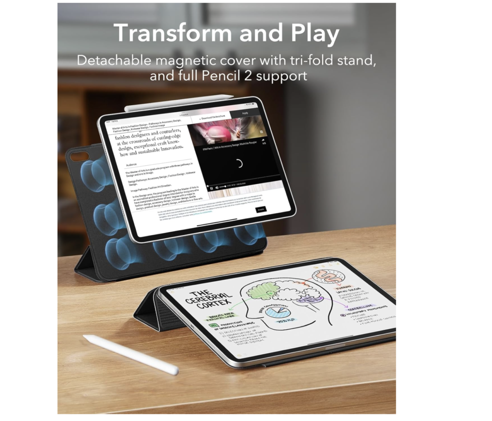 11-Inch iPad Air : Flip Cover Black - Image 2