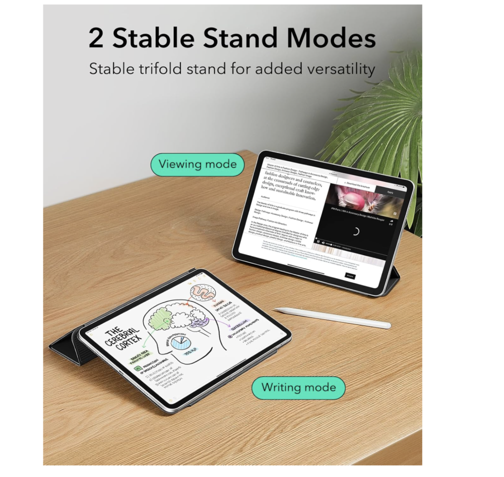 13-Inch iPad Air : Flip Cover Black - Image 3